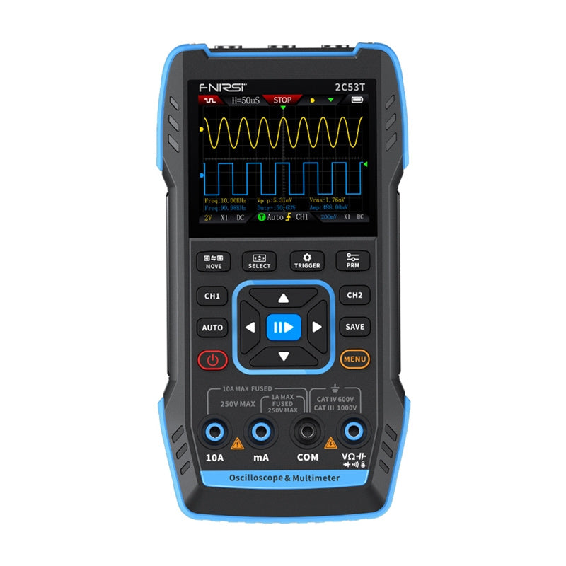 FNIRSI 2C53T 3-i-1-sporbar oscilloskop-multimetersignalgenerator