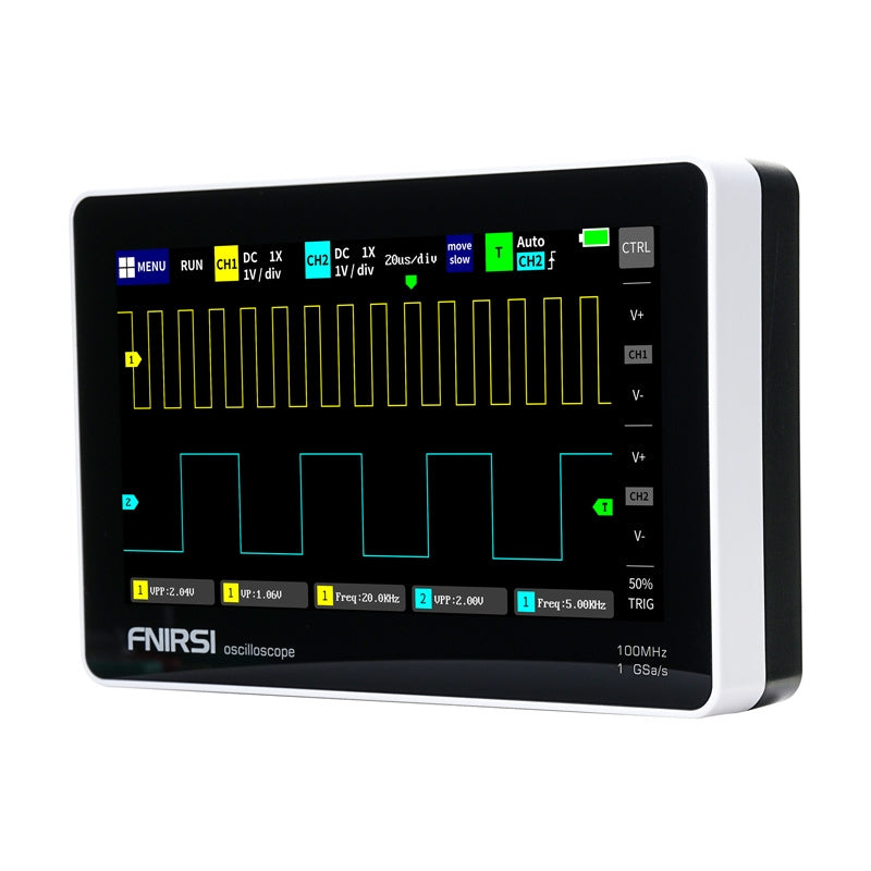 FNIRSI 1013D 7" bærbar tablet oscilloskop