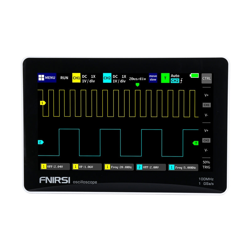 FNIRSI 1013D 7" bærbar tablet oscilloskop