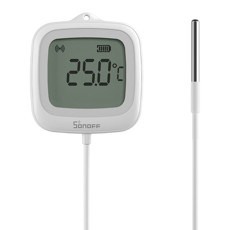 ZigBee LCD-temperatursensor Sonoff SNZB-02LD (med sonde)