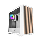 Darkflash DS900WD ATX computerkasse (hvid) + 4 ventilatorer