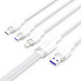 Vention CTRWG USB-kabel USB 2.0 1,5 m USB A USB C/Micro-USB B/Lightning 0,48 Gbit/sek. 120 W Hvid