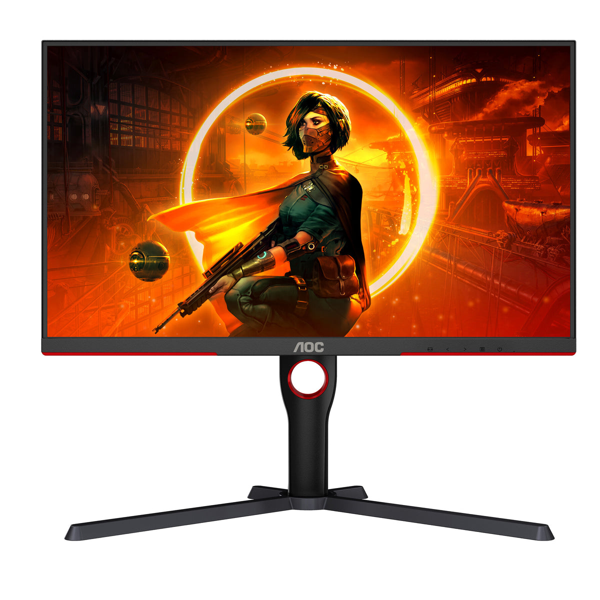 AOC G3 Q27G3XMN/BK computerskærm 68,6 cm (27") 2560 x 1440 pixel 2K Ultra HD LED Sort, Rød