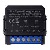 Avatto ZigBee smart tovejs energimåler ZWPM16-2