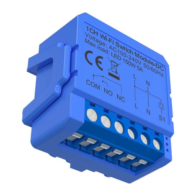 1-kanals WiFi-switch-modul med spændingsfri kontakt Avatto WSM16-DC32V-1