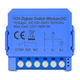 1-kanals ZigBee switch modul med spændingsfri kontakt Avatto ZWSM16-DC32V-1