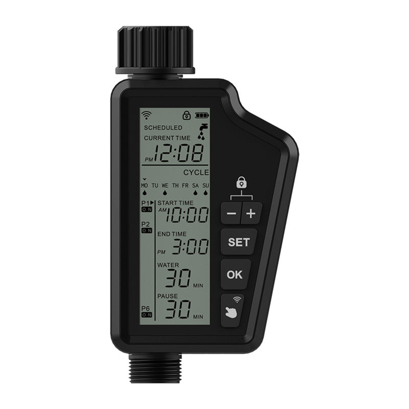 Smart Wi-Fi-vandingsregulator med stor LCD-skærm Avatto SWT60-EU