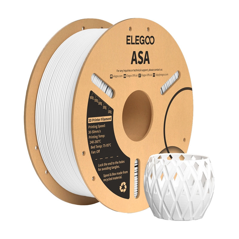 ASA ELEGOO Filament (hvid)