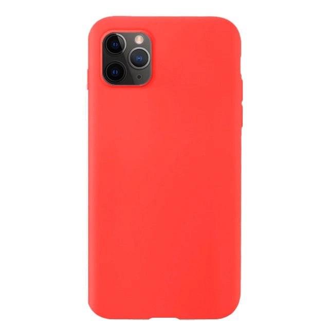 Silicone Case Soft Flexible Rubber Cover til iPhone 11 Pro rød