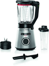 Bosch Serie 4 MMB6384M blender 1,5 L Bordplade blender 1200 W Sort, Grå, Transparent