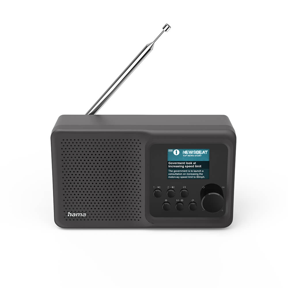 Radio FM/DAB/DAB+ Batteri Sort