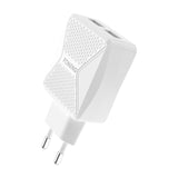 GaN Foneng EU50 oplader, 35W 2x USB-C til Type-C til Lightning (hvid)