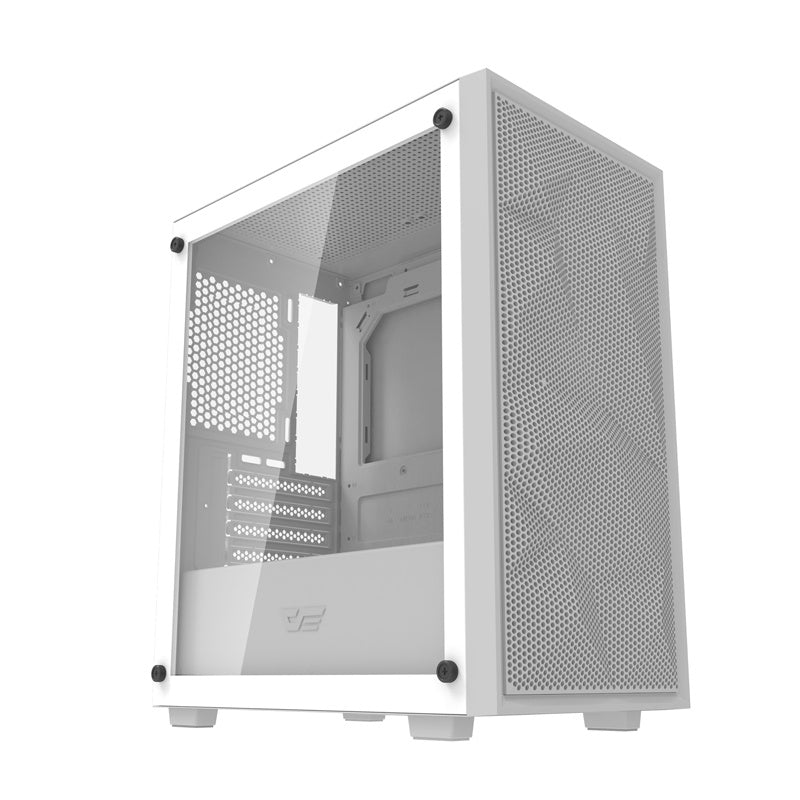 Darkflash M305 Mesh computerkasse uden vifter (hvid)