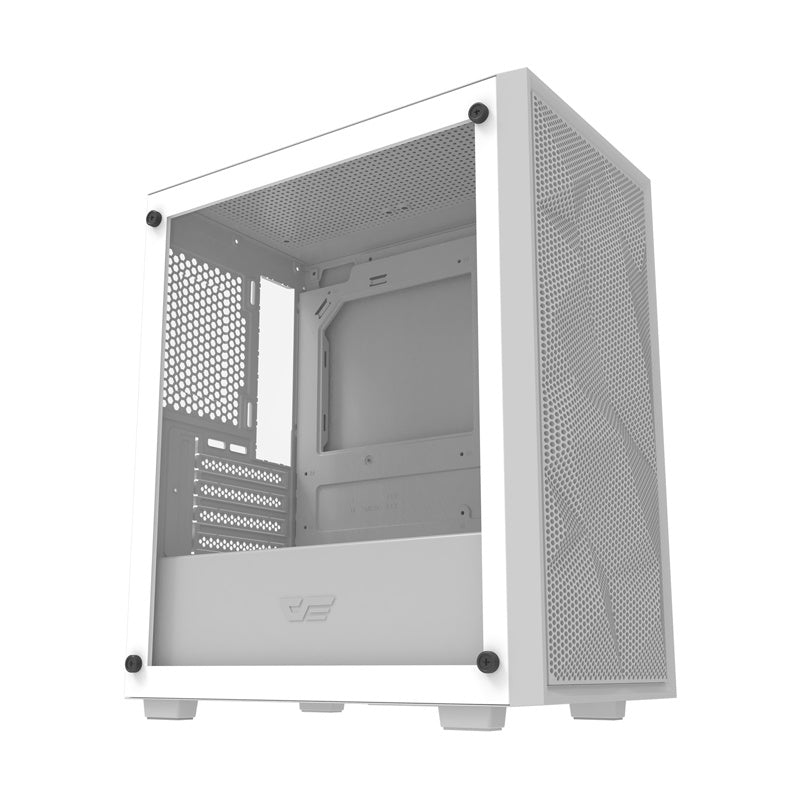Darkflash M305 Mesh computerkasse uden vifter (hvid)