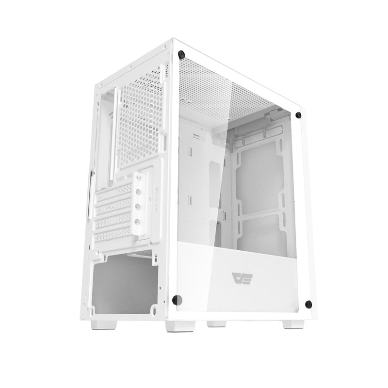Darkflash M305-computerhylster uden vifter (hvid)