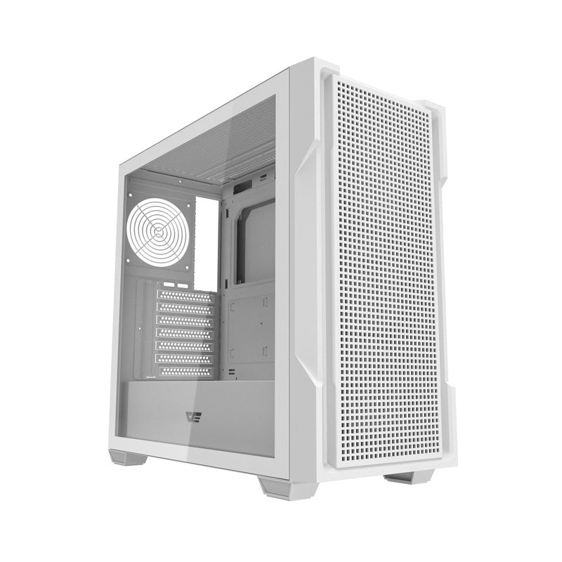 Darkflash DS900 Mesh computerkasse uden vifter (hvid)