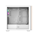 Darkflash DS900WS computerkasse (hvid) + 4 ARGB-ventilatorer