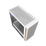Darkflash DS900WS computerkasse (hvid) + 4 ARGB-ventilatorer