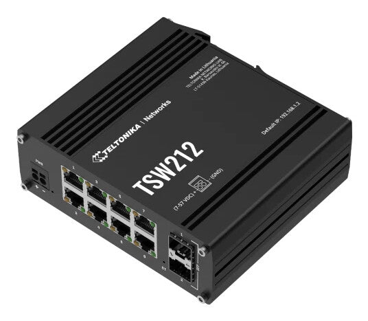 Teltonika TSW212 Administreret L2 Gigabit Ethernet (10/100/1000) Sort