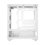 Darkflash DY460 computercase (hvid) + 4 ARGB-ventilatorer