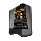 Darkflash DY460 computerkasse (sort) + 4 ARGB-ventilatorer