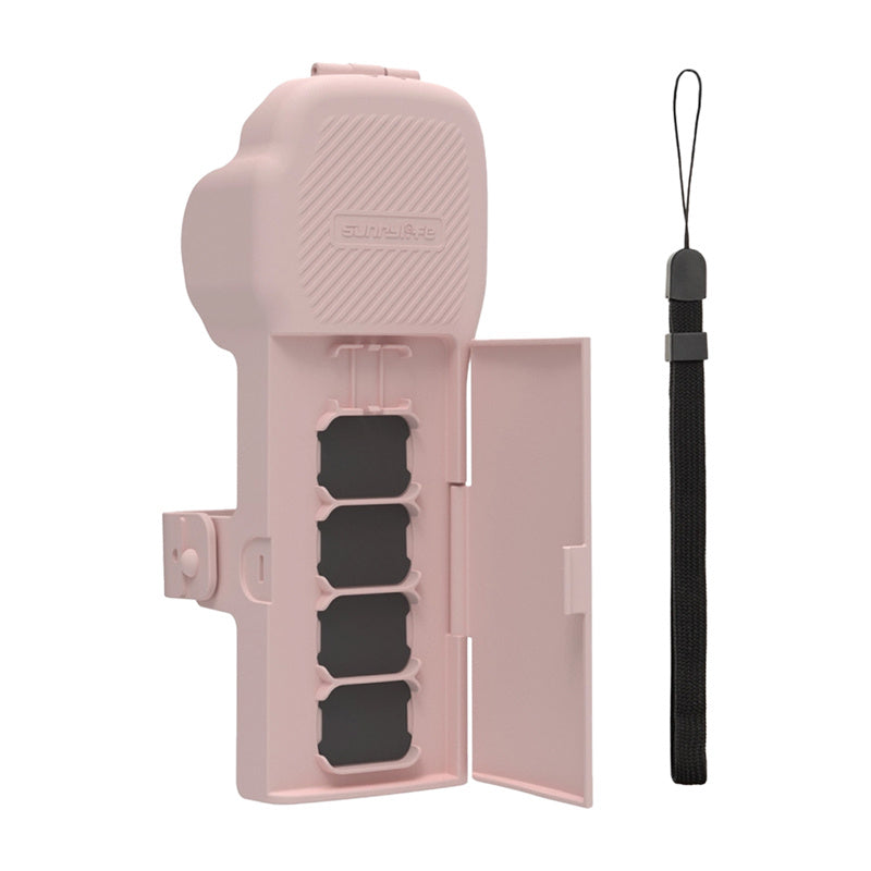 Sunnylife beskyttelsesfoder med rem og snor til Osmo Pocket 3 (rosa)