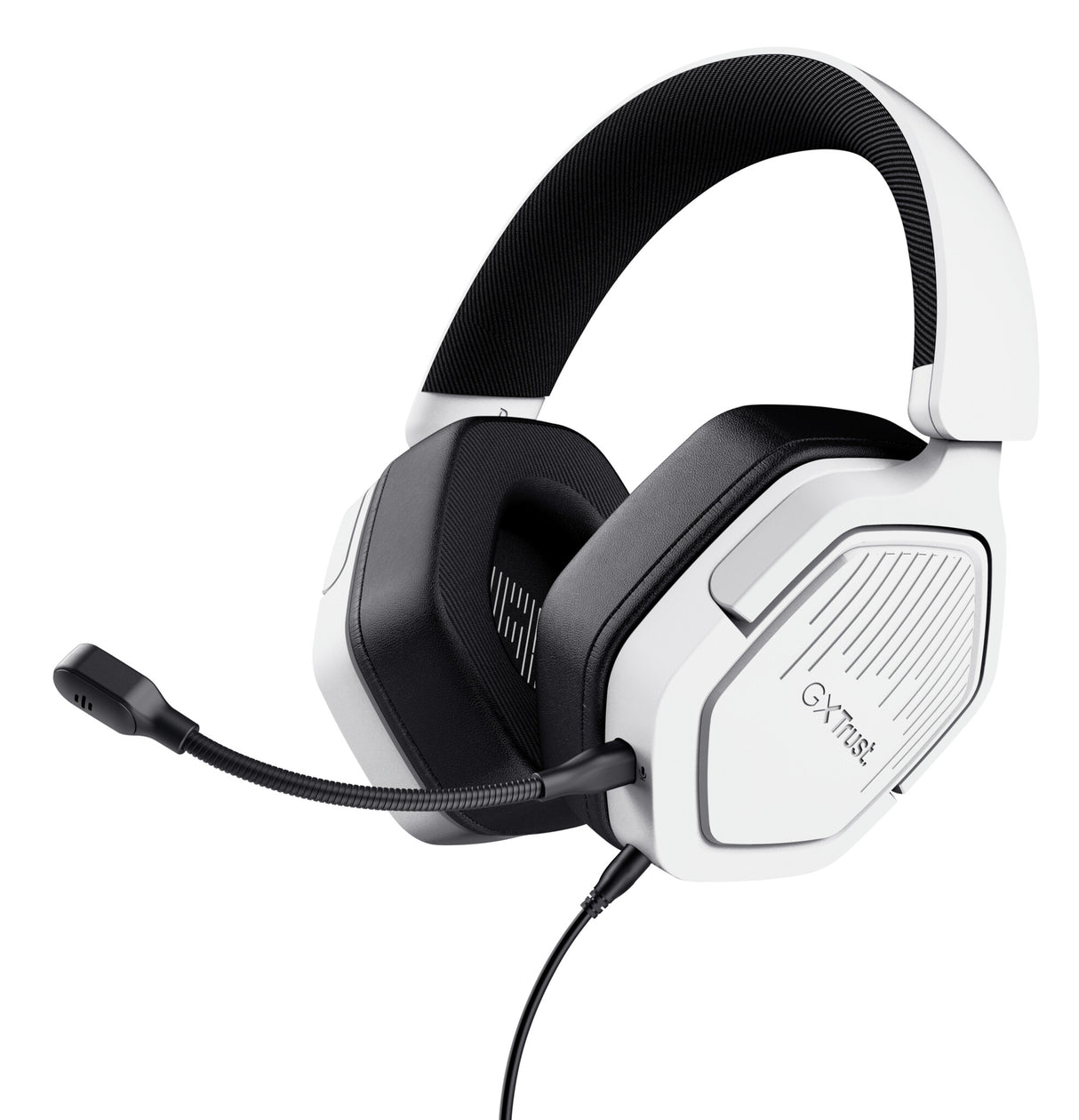 Trust GXT492W Carus Headset Ledningsført Spil Hvid