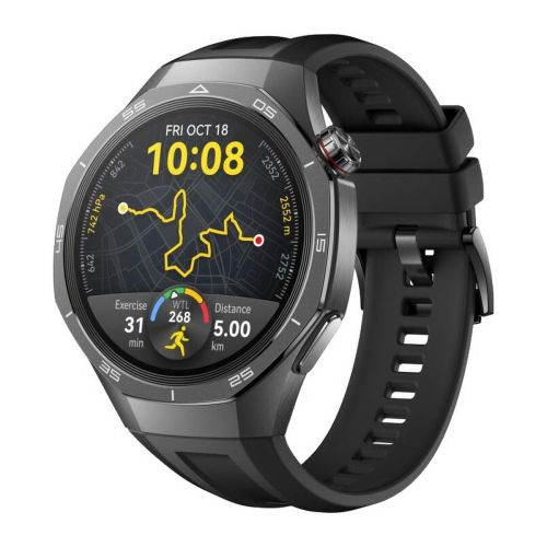 Huawei Watch GT 5 Pro 46mm med Fluoroelastomer Strap Black EU