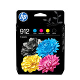 HP 912 Sort Gul Cyan Magenta Blæk 6ZC74AE