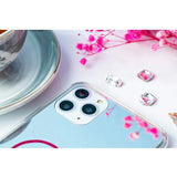 Kingxbar Angel spejlhus dekoreret med originale Swarovski krystaller iPhone 11 Pro Max gennemsigtig