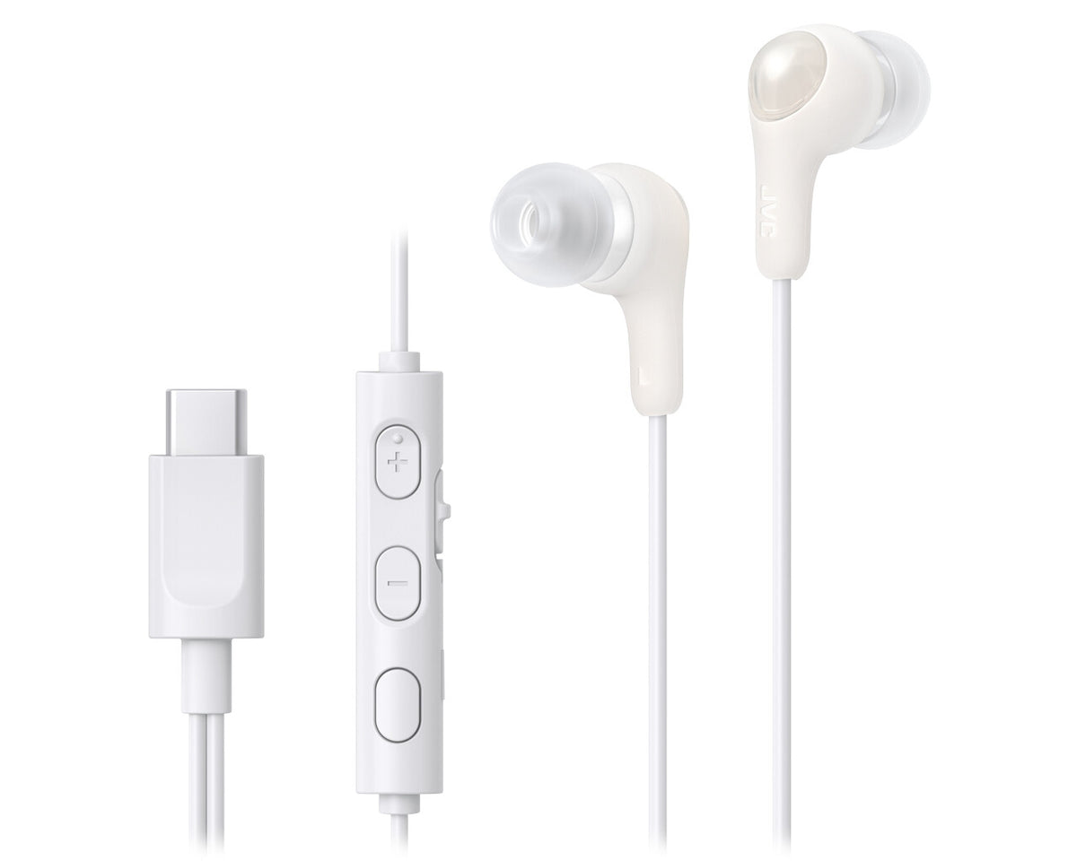 JVC HA-FR9UC Headset Ledningsført I ørerne Opkald/musik USB Type-C Hvid