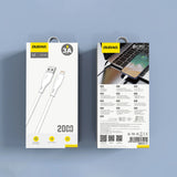 Dudao L2L USB-A / Lightning 3A Kabel 2m - Hvid