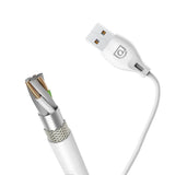 Dudao kabel USB / Lightning 2.1A kabel 2m hvid (L4L 2m hvid)