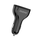 Dudao bil oplader hurtig opladning Quick Charge 3.0 QC3.0 2.4A 18W 3x USB hvid (R7S hvid)