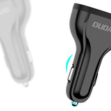 Dudao bil oplader hurtig opladning Quick Charge 3.0 QC3.0 2.4A 18W 3x USB hvid (R7S hvid)