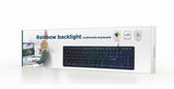 Gembird KB-UML-02 tastatur USB US engelsk Sort