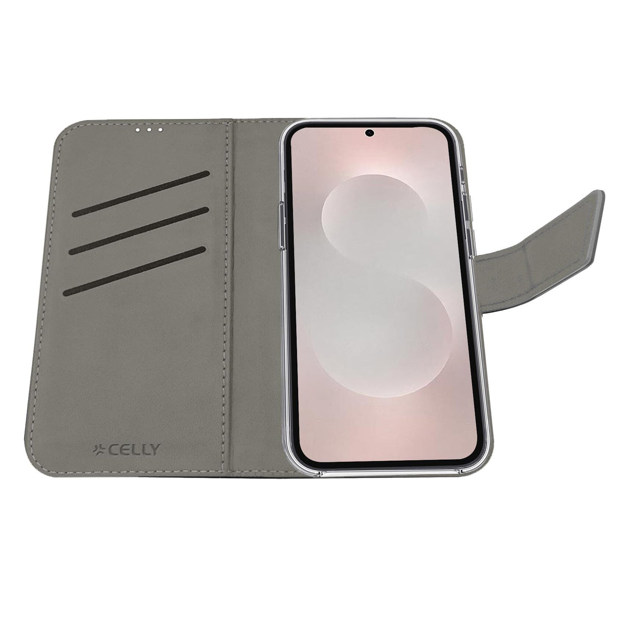 Celly WALLY mobiltelefon etui 17 cm (6.7") Tegnebogsetui Sort