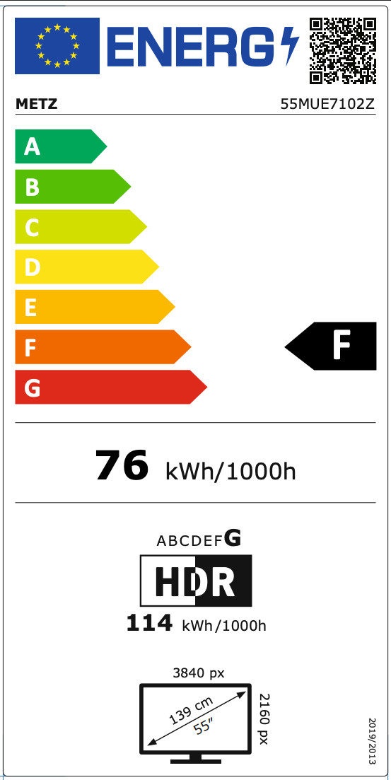 Metz 55MUF7000Z LED 55" Google TV