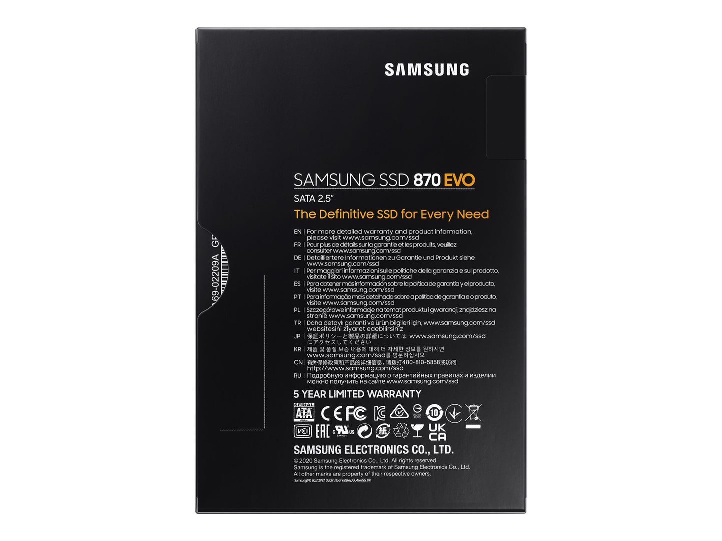 Samsung 870 EVO SSD MZ-77E2T0B 2TB 2.5" SATA-600