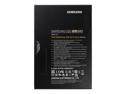 Samsung 870 EVO SSD MZ-77E2T0B 2TB 2.5" SATA-600