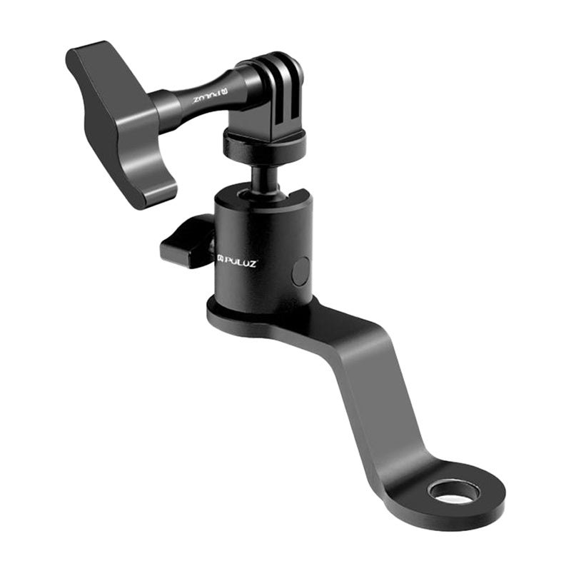 PULUZ Aluminium Motorcykel Spejlkamera Mount (Sort)
