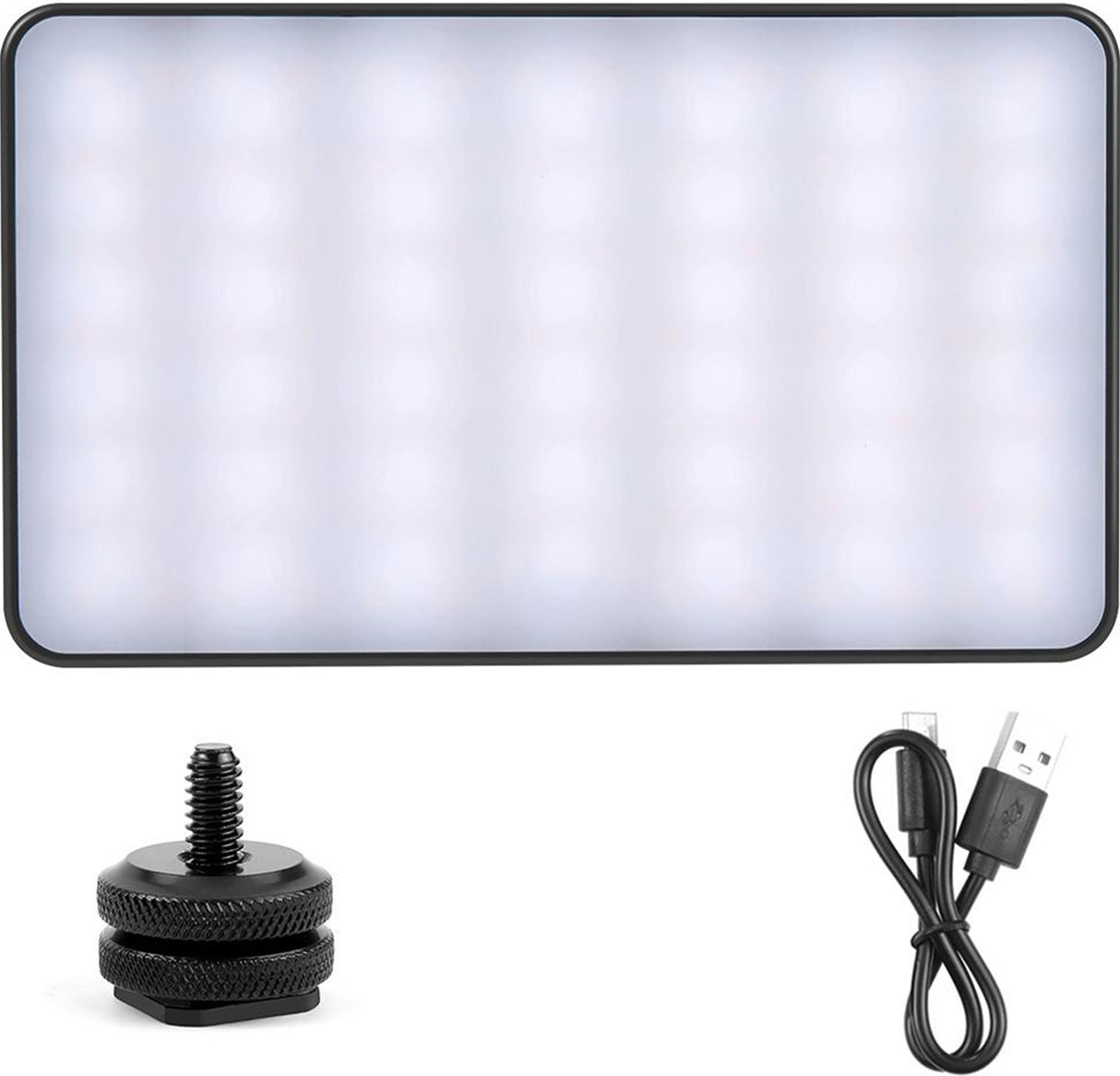 PULUZ lomme-LED-fotolampe (sort)