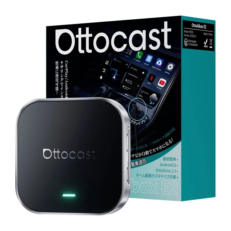 Ottocast OttoAibox E2 CarPlay/Android trådløs biladapter