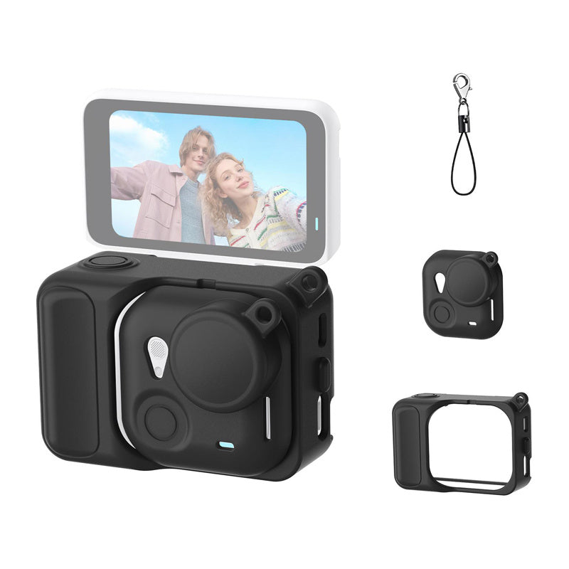 Silikon beskyttelsesfoder Puluz til Insta360 Go Ultra (sort)