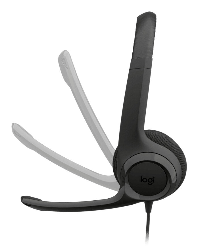 Logitech H390 USB Headset Ledningsført Opkald/musik USB Type-C Sort