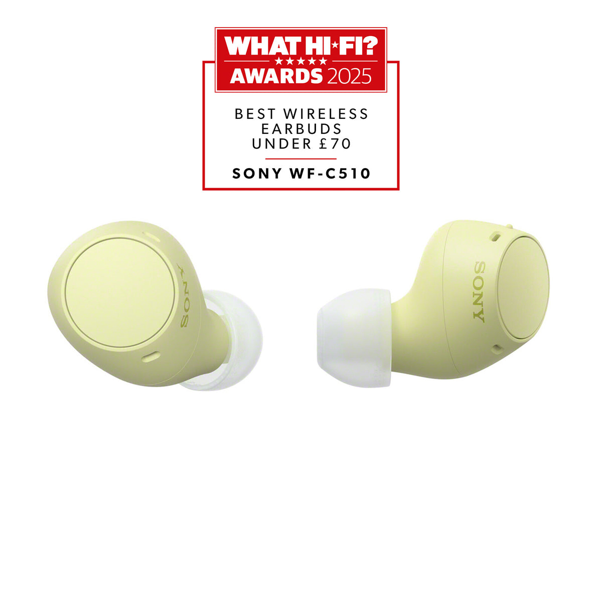 Sony WF-C510Y.CE7 trådløse in-ear øretelefoner gul