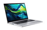 Acer Aspire Go Spin 14 AGSP14-31PT-338B Intel Core 3 N355 Hybrid (2-i-1) 35,6 cm (14") Berøringsskærm WUXGA 16 GB LPDDR5-SDRAM 512 GB SSD Wi-Fi 6 (802.11ax) Windows 11 Home Sølv