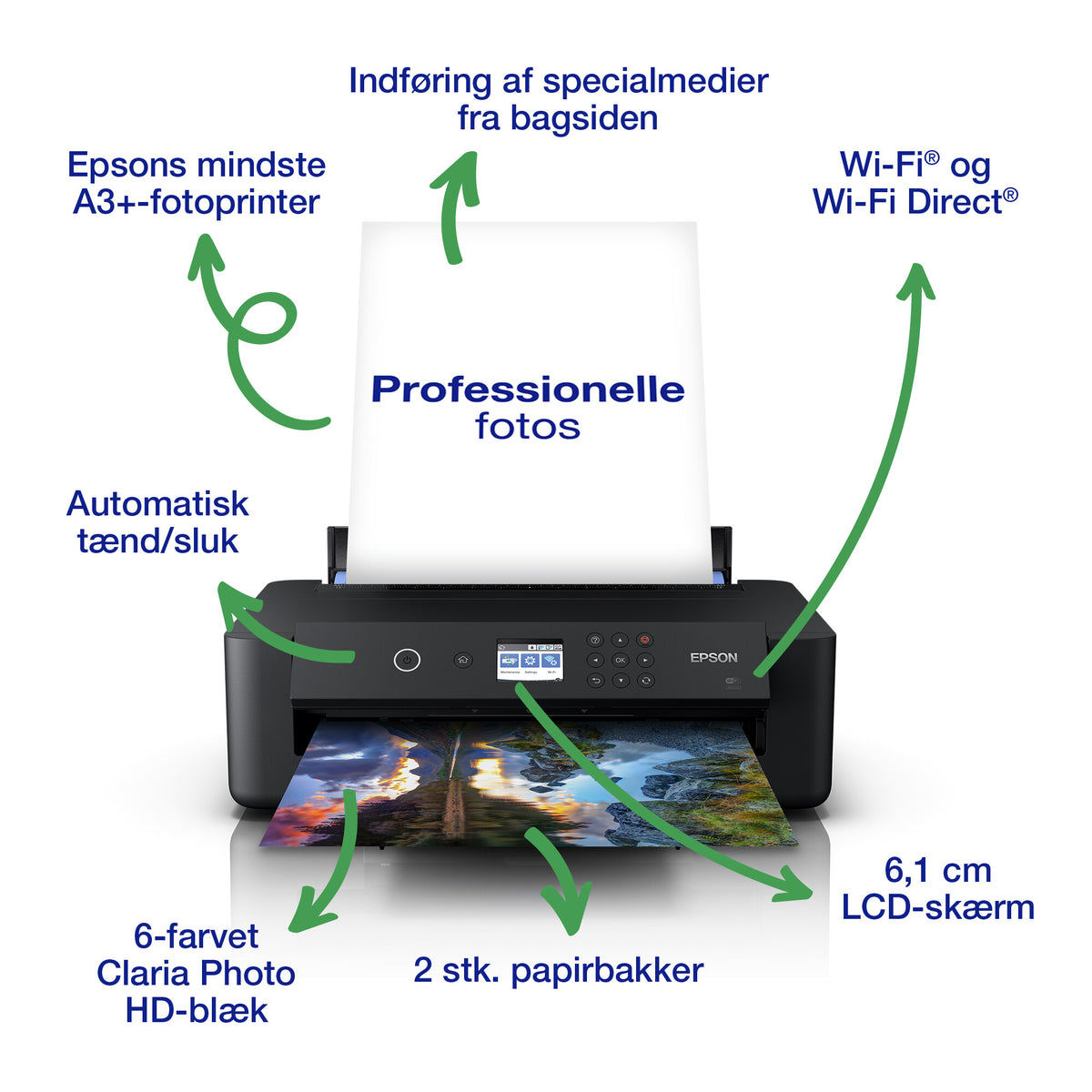 Epson Expression Photo HD XP-15000 A3+ trådløs inkjetprinter