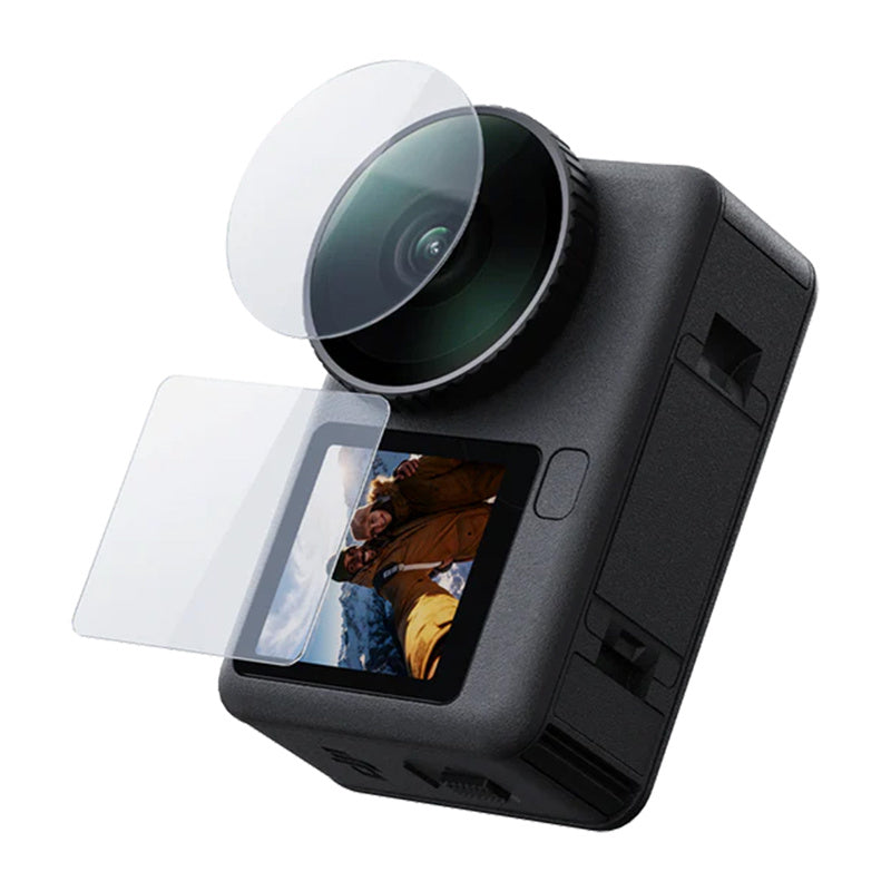 Telesin hærdet glas sæt til DJI Osmo Action 6 (2x Lens + skærm)