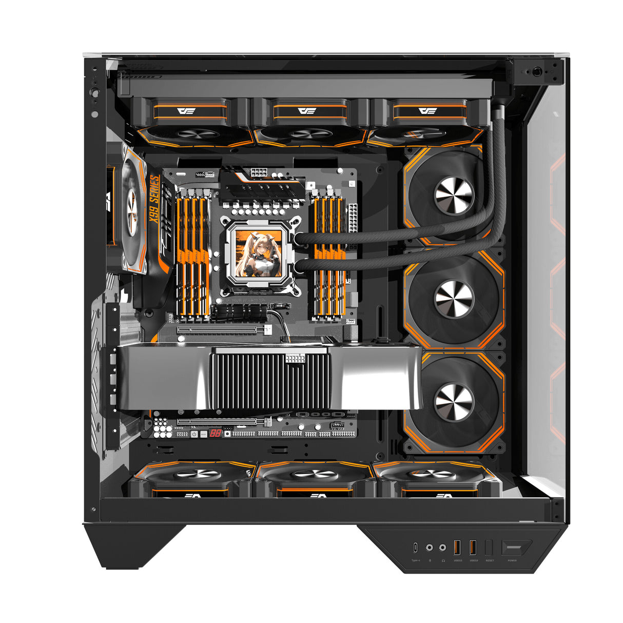 darkFlash DY470 Full Tower Sort